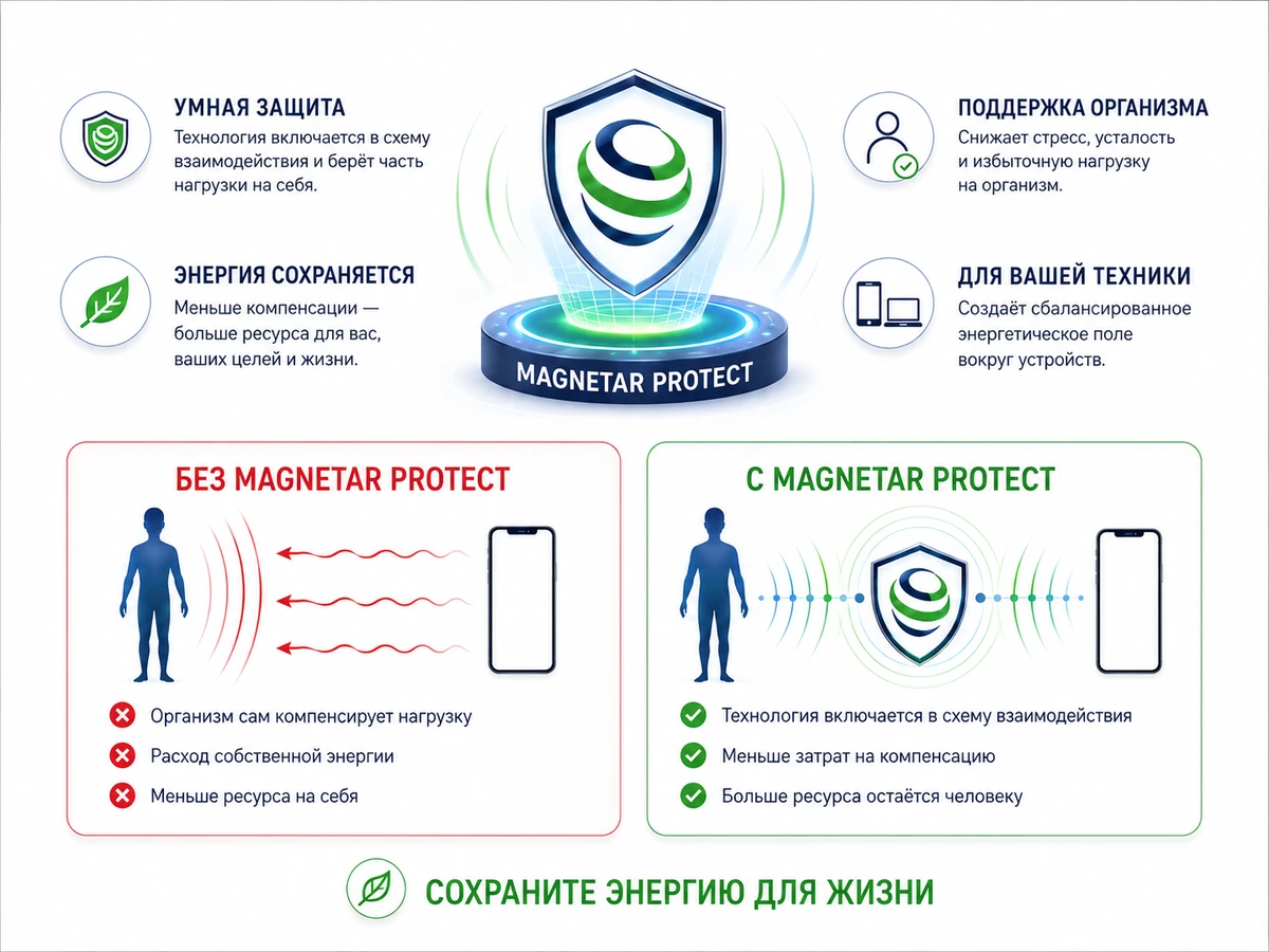 Сравнение модели взаимодействия без MAGNETAR PROTECT и с технологией